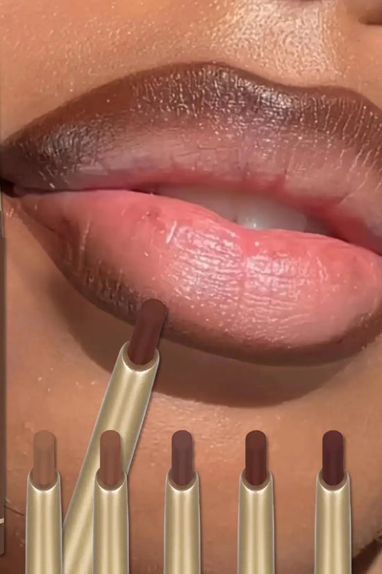 Crayon à lèvres mat 6 couleurs avec embout biseauté, contour des lèvres, rouge à lèvres nude marron, crayon à lèvres naturel longue tenue, maquillage Luna Beauté Crayon à lèvres mat 6 couleurs avec embout biseauté, contour des lèvres, rouge à lèvres nude marron, crayon à lèvres naturel longue tenue, maquillage